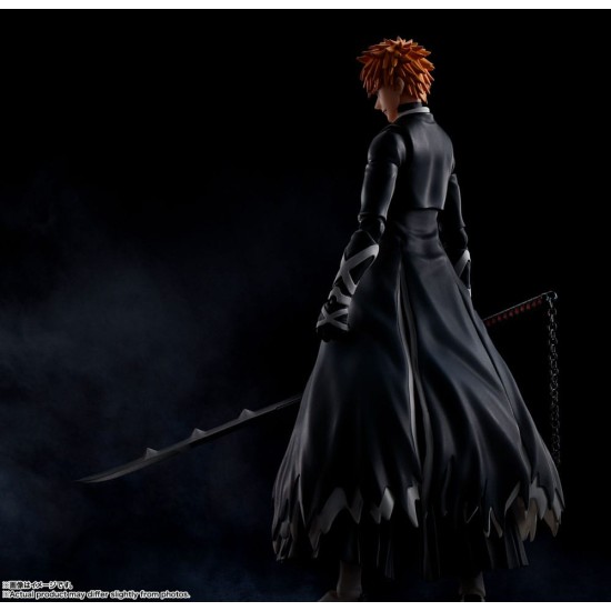 Tamashii Nations Bleach: Thousand-Year Blood War S.H. Figuarts Action Figure 16cm - Ichigo Kurosaki (Bankai Tensa Zangetsu) - Plastmasas figūriņa