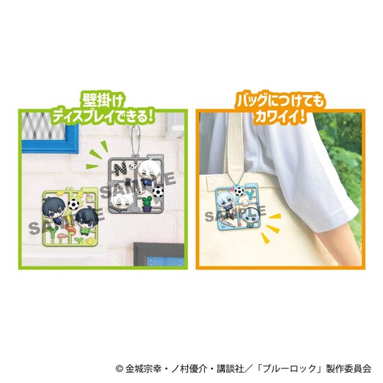 MegaHouse Blue Lock Plat Collection Plastic Keychain - Assortment Vol.1 - Atslēgu piekariņš