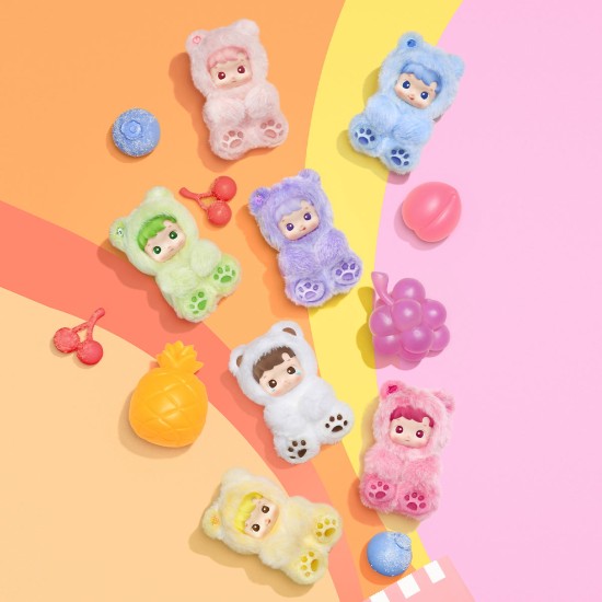 Pop Mart Hacipupu Gummy Bear Series Blind Box Vinyl / Plush Pendant - Vinila / plīša atslēgu piekariņš