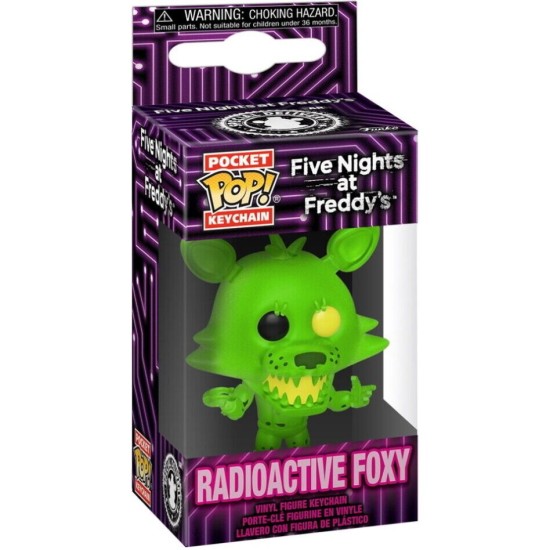 Funko Pocket POP! Five Nights at Freddy's Keychain - Radioactive Foxy - Vinila atslēgu piekariņš