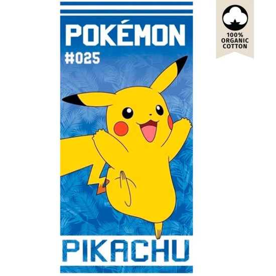 Sahinler Pokemon Cotton Beach Towel 140 x 70cm - Kokvilnas pludmales dvielis