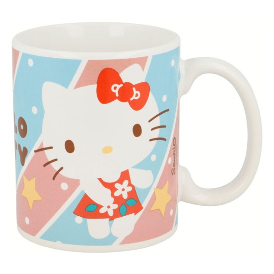 Stor Sanrio Hello Kitty Ceramic Mug 325ml - Red Dress - Krūze