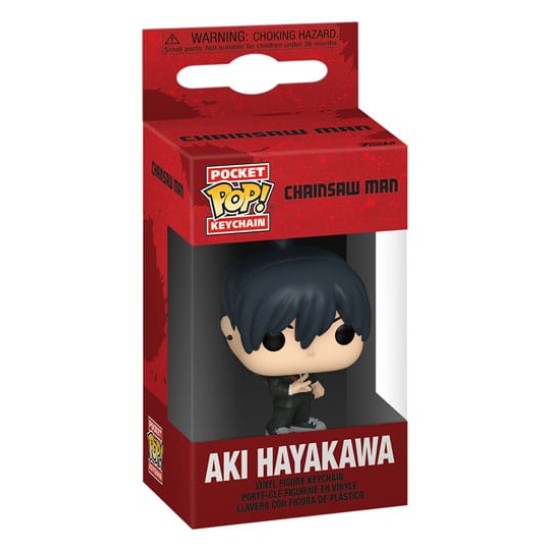 Funko Pocket POP! Chainsaw Man Keychain - Aki - Vinila atslēgu piekariņš