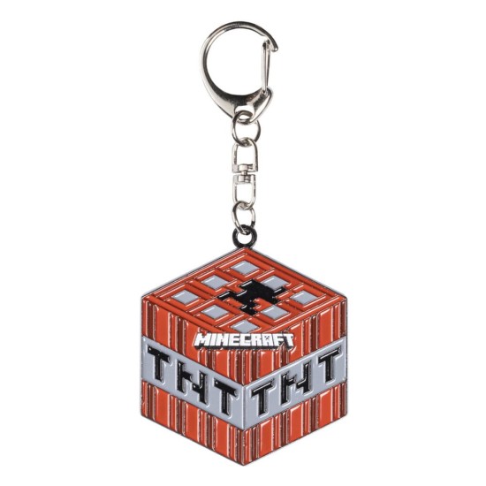 PMI Minecraft Metal Keychain - TNT - Atslēgu piekariņš