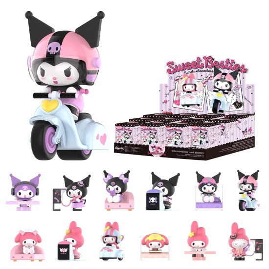 PopMart Sanrio Hello Kitty Sweet Besties Series Blind Box Random Figure - Plastmasas figūriņa