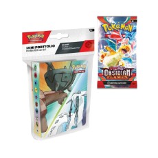 Pokemon TCG Scarlet & Violet - Obsidian Flames Mini Portfolioo 60 cards + Booster Pack EN - Kāršu albums
