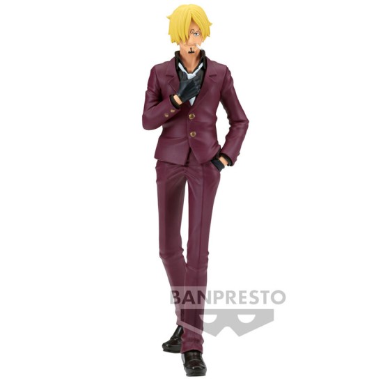 Banpresto One Piece DXF The Shukko Figure 17cm - Sanji - Plastmasas figūriņa