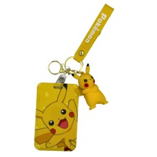 3D Silicone Keychain with Card Holder - Pokemon Design 1