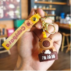 Capybara 3D Silicone Keychain - Design 2