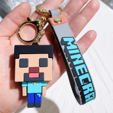 3D Silicone Keychain - Minecraft Design 5 - Silikona atslēgu piekariņš