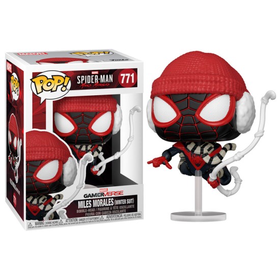 Funko POP! Marvel Spiderman Figure 9cm - Miles Morales (Winter Suit) (771) - Vinyl figure