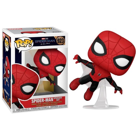 Funko POP! Marvel Spiderman No Way Home Figure 9cm - Spiderman (Upgraded Suit) (923) - Vinila figūriņa