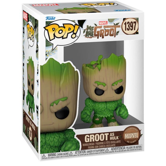 Funko POP! Marvel We Are Groot Figure 9cm - Groot as Hulk (1397) - Vinila figūriņa