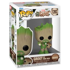 Funko POP! Marvel We Are Groot Figure 9cm - Groot as Iron Man (1393) - Виниловая фигурка