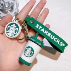 3D Silicone Keychain - Starbucks Design 6 - Силиконовый брелок для ключей