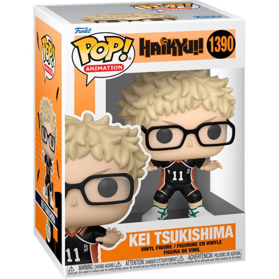 Funko POP! Haikyu!! Figure 9cm - Kei Tsukishima (1390) - Vinila figūriņa