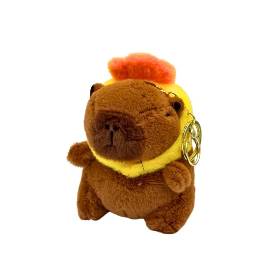 7Toys Capybara Hats Plush Keychain 11cm  - Design 1 - Plīša atslēgu piekariņš