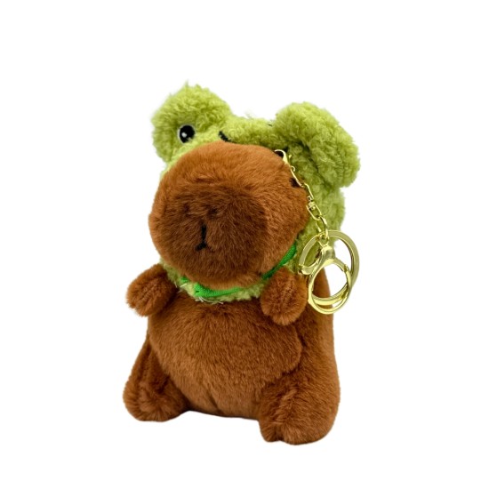 7Toys Capybara Hats Plush Keychain 11cm  - Design 1 - Plīša atslēgu piekariņš