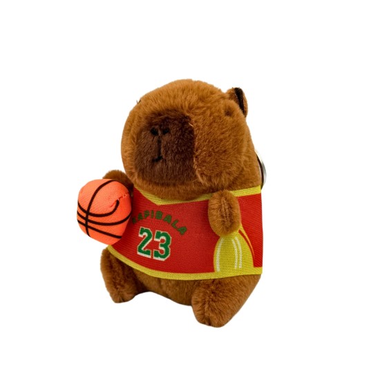7Toys Capybara Basketball Plush Keychain - Oranžs - Plīša atslēgu piekariņš