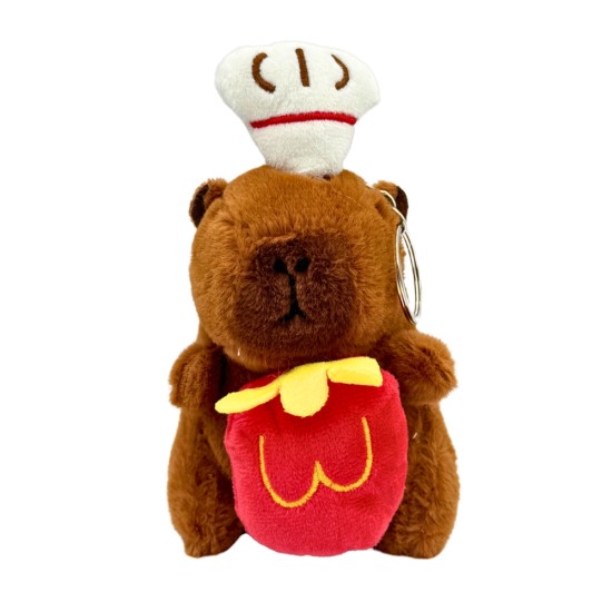Capybara Assorted Food Plush Keychain 11cm - Design 2