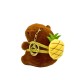 7Toys Capybara Assorted Backpack Plush Keychain 11cm - Ananass - Plīša atslēgu piekariņš