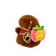 7Toys Capybara Assorted Backpack Plush Keychain 11cm - Ābols - Plīša atslēgu piekariņš