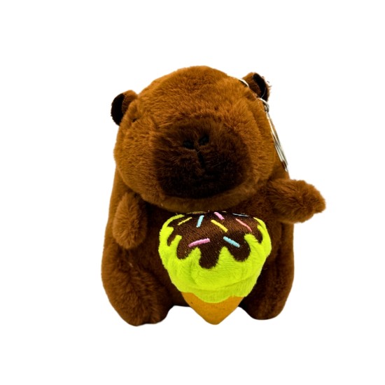 Capybara Assorted Icecream Plush Keychain 11cm - Zaļš - Plīša atslēgu piekariņš