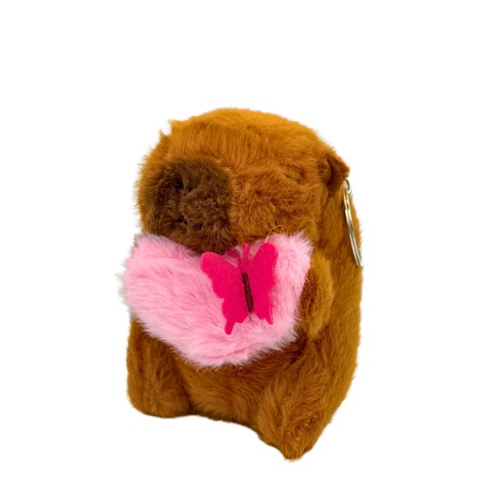 Capybara Assorted Plush Keychain 11cm - Design 4 - Plīša atslēgu piekariņš