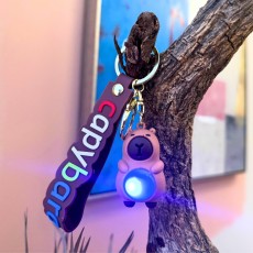 3D Silicone Keychain with LED - Capybara
