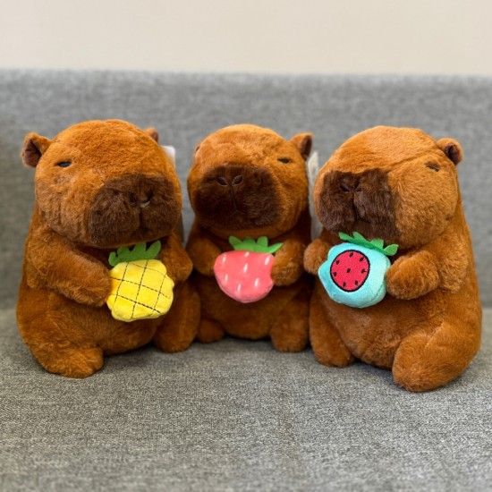 Capybara Fruits Assorted Plush Toy 18cm
