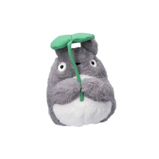 Semic My Neighbor Totoro Nakayoshi Plush Toy 21cm - Big Totoro with Leaf - Plīša rotaļlieta