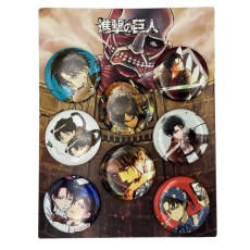 Attack on Titan Pin Badge Pack (8 pcs.) - Design 1 - Piespraude