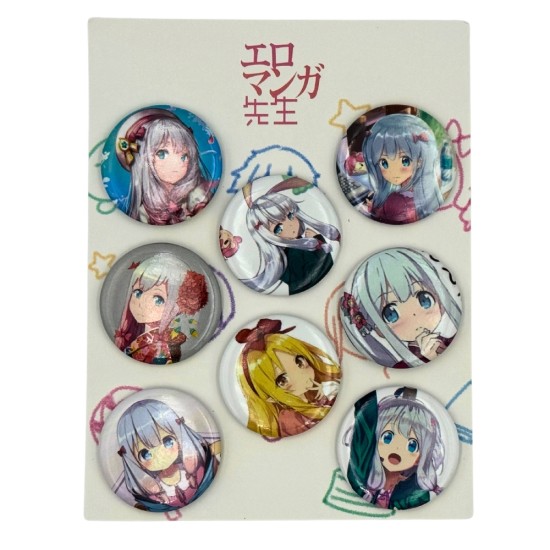 Original Character Eromanga -Sensei Pin Badge Pack (8 pcs.) - Design 1 - Piespraude