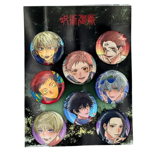 Jujutsu Kaisen Pin Badge Pack (8 pcs.) - Design 1 - Значок