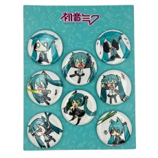 Hatsune Miku Pin Badge Pack (8 pcs.) - Design 1