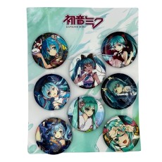 Hatsune Miku Pin Badge Pack (8 pcs.) - Design 2