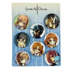 Sword Art Online Pin Badge Pack (8 pcs.) - Design 1 - Piespraude