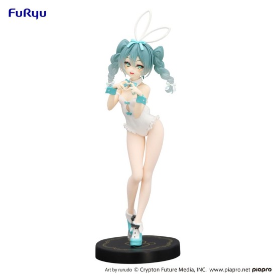 Furyu Hatsune Miku BiCute Bunnies Ver. White Color Figure 27cm - Hatsune Miku Rurudo - Plastmasas figūriņa