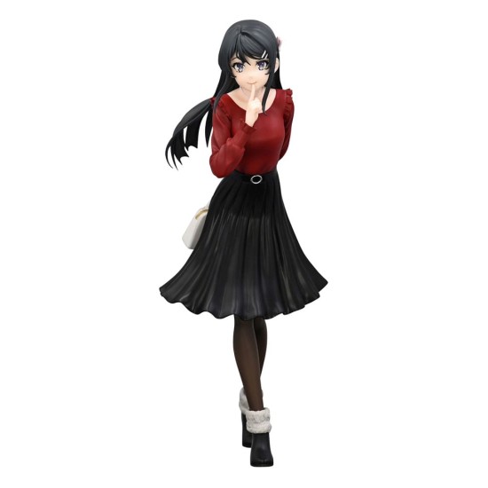 Furyu Rascal Does Not Dream of a Bunny Girl Senpai Trio-Try-iT Ver. Winter Outfit Figure 21cm - Mai Sakurajima - Plastic figure