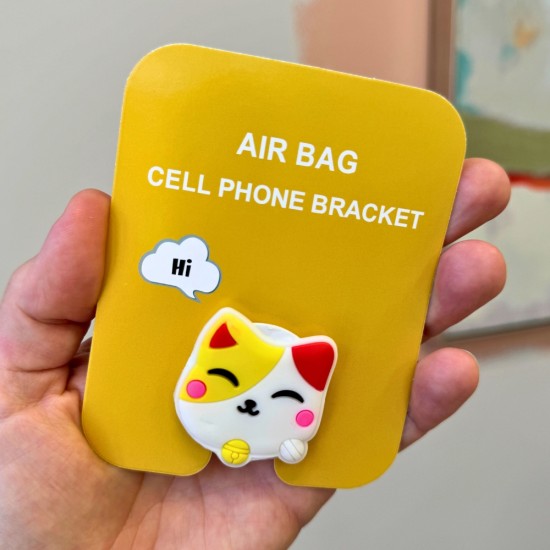 Phone Socket Cute Popping Up Finger Grip Mount - Silicone_132 - Universālais turētājs telefonam