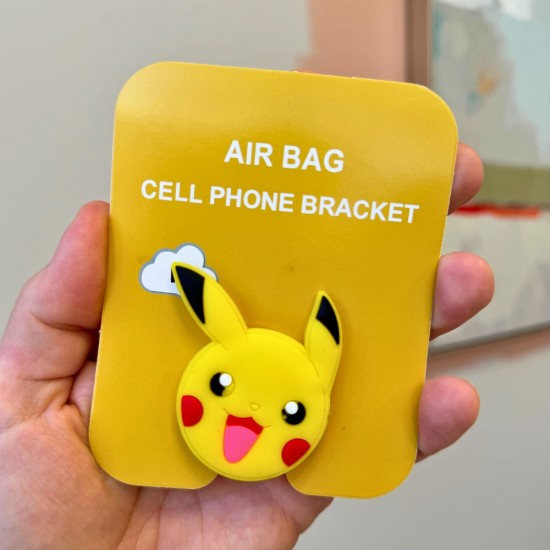 Phone Socket Cute Popping Up Finger Grip Mount - Silicone_111 - Универсальный держатель для телефона