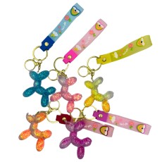 3D Silicone Assorted Keychain - Jelly Balloon Dog - Силиконовый брелок для ключей