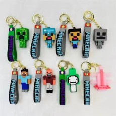 Minecraft Assorted 3D Silicone Keychain - Silikona atslēgu piekariņš