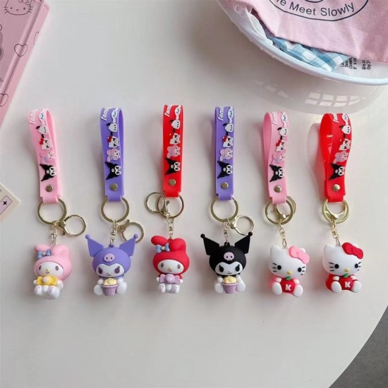 Hello Kitty Assorted 3D Silicone Keychain - Силиконовый брелок для ключей