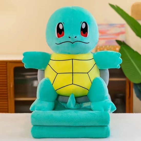 Pokemon Plush Toy with Blanket 100 x 170cm - Squirtle - Plīša rotaļlieta ar pledu
