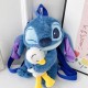 Stitch Plush Backpack 25cm - Blue