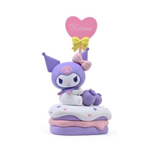 Yume Toys Hello Kitty and Friends Sanrio Memo Stand Party Time Series Mini Figure 7cm - Kuromi - Plastmasas figūriņa