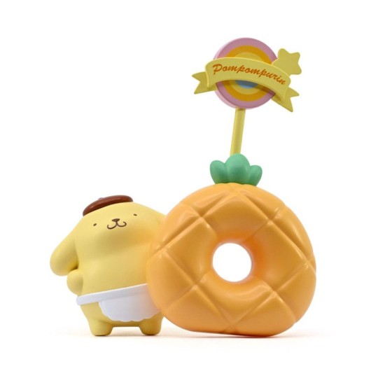 Yume Toys Hello Kitty and Friends Sanrio Memo Stand Party Time Series Mini Figure 7cm - Pompompurin - Plastmasas figūriņa