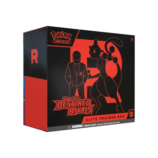 Pokemon Super Card Game TCG Trading Cards - Scarlet Violet - Destined Rivals Elite Trainer Box EN - Kāršu spēle