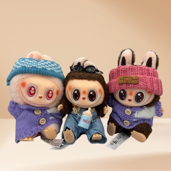 The Monsters Assorted Clothes series Plush Toy - Plīša monstriņš /  Piekarināms aksesuārs / Somas piekariņš